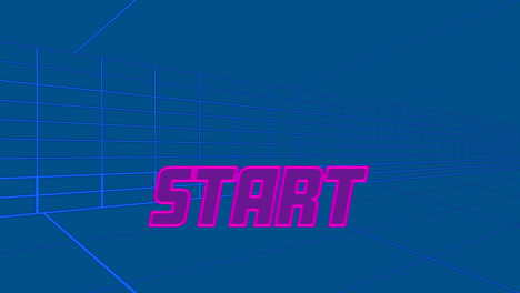 animation of start in blue space with lines