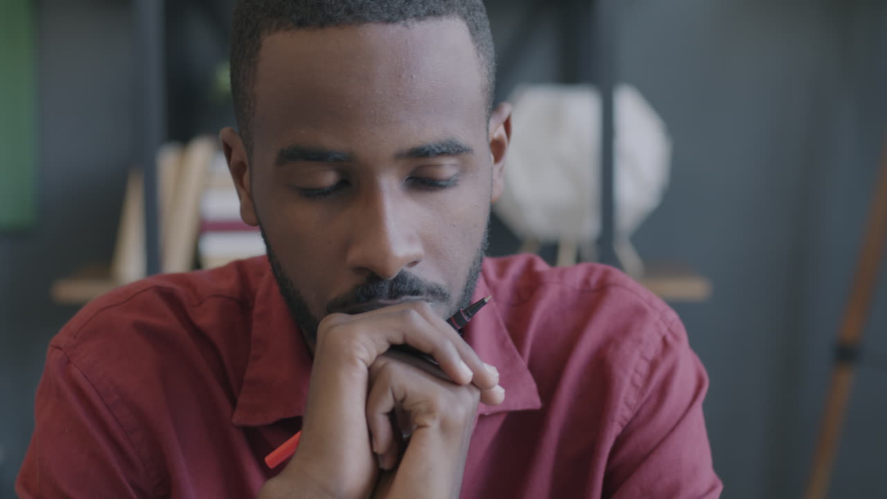 Man Deep in Thought