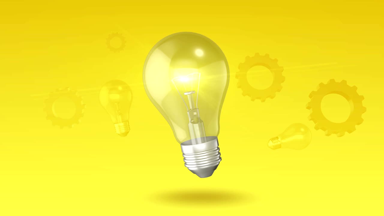 el fondo de la innovación de las ideas abstractas de la bombilla