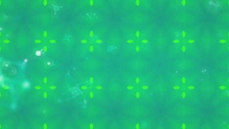 animation of snow falling over moving flowers