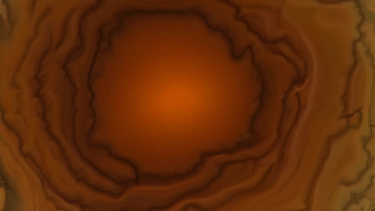 Abstrakter Video-Hintergrund mit wirbelnden braunen und orangefarbenen Farbtönen