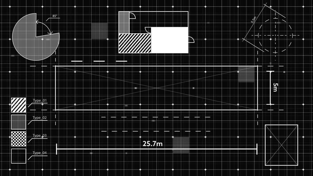 formas geométricas y patrones cuadrados