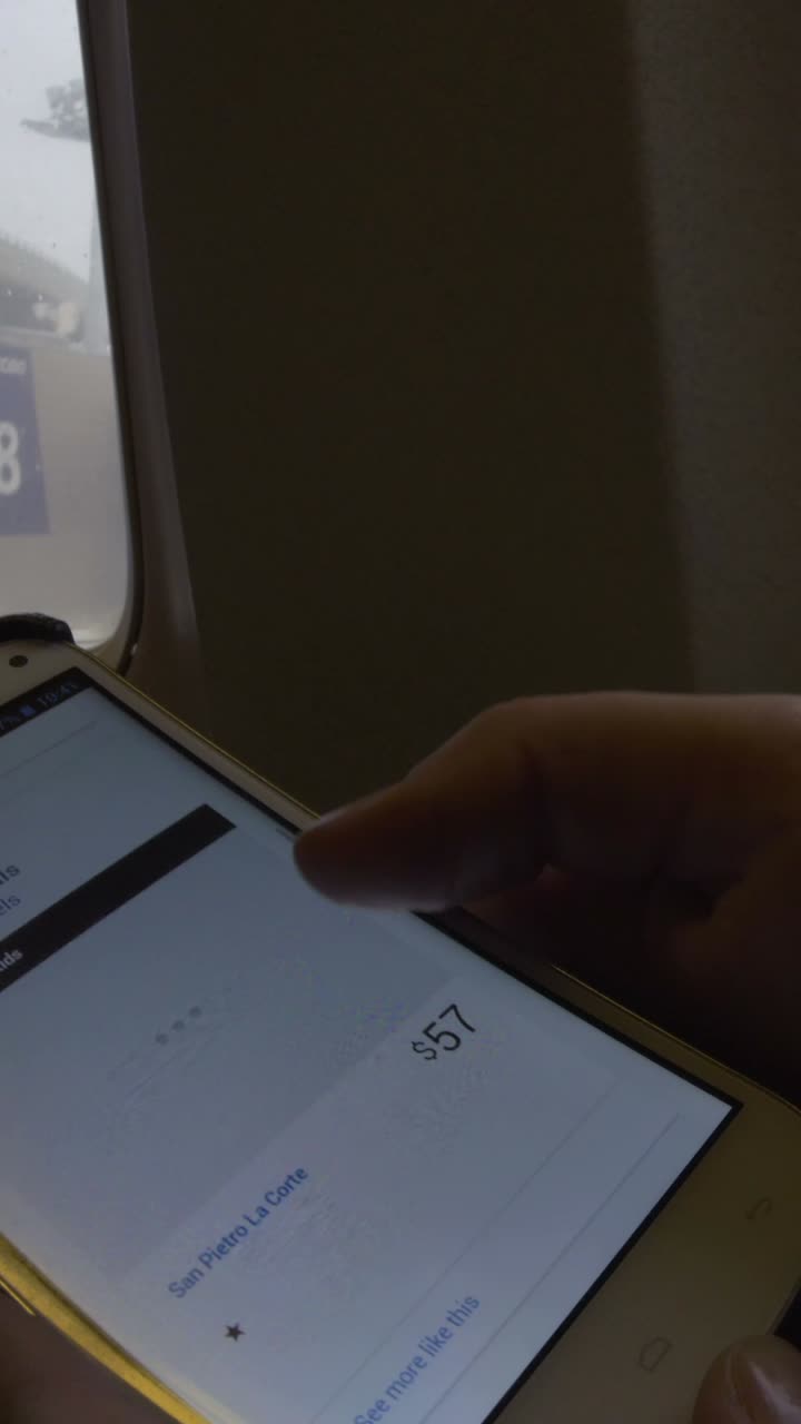 Booking travel on a mobile phone