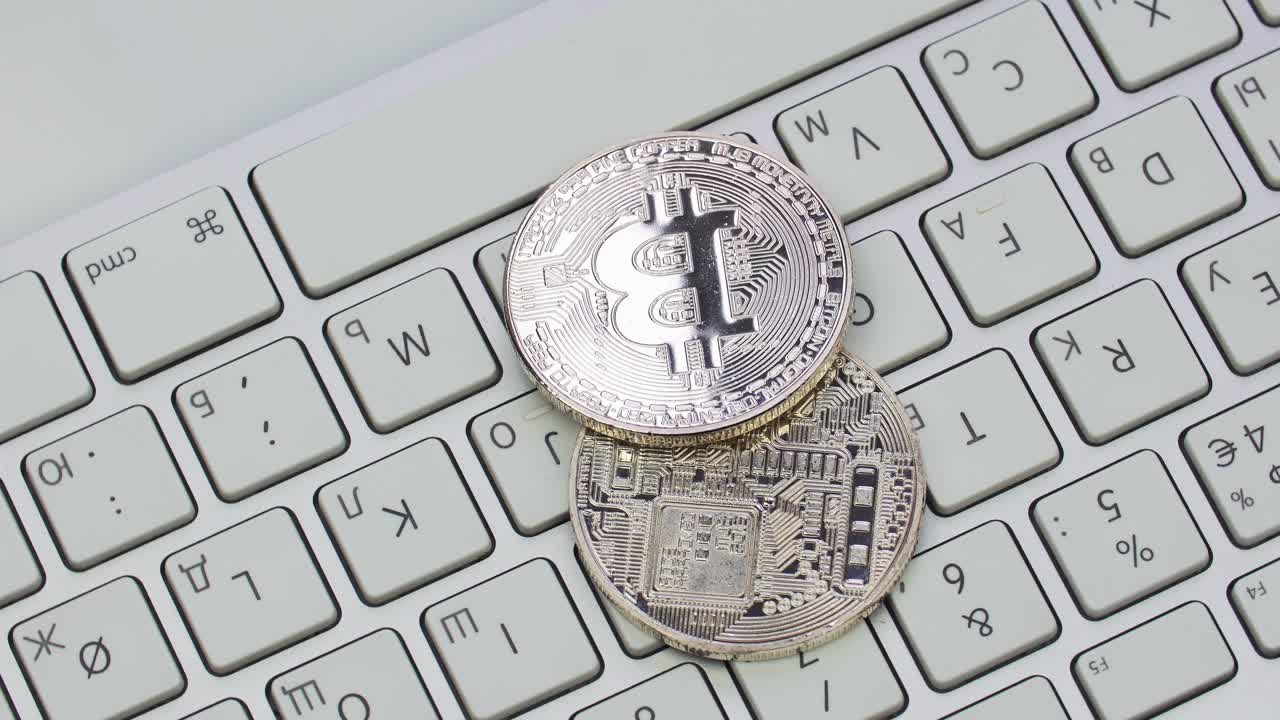 Bitcoin on a keyboard