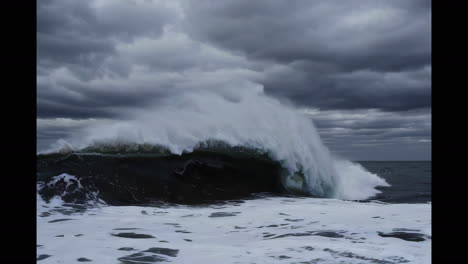 powerful waves in a storm