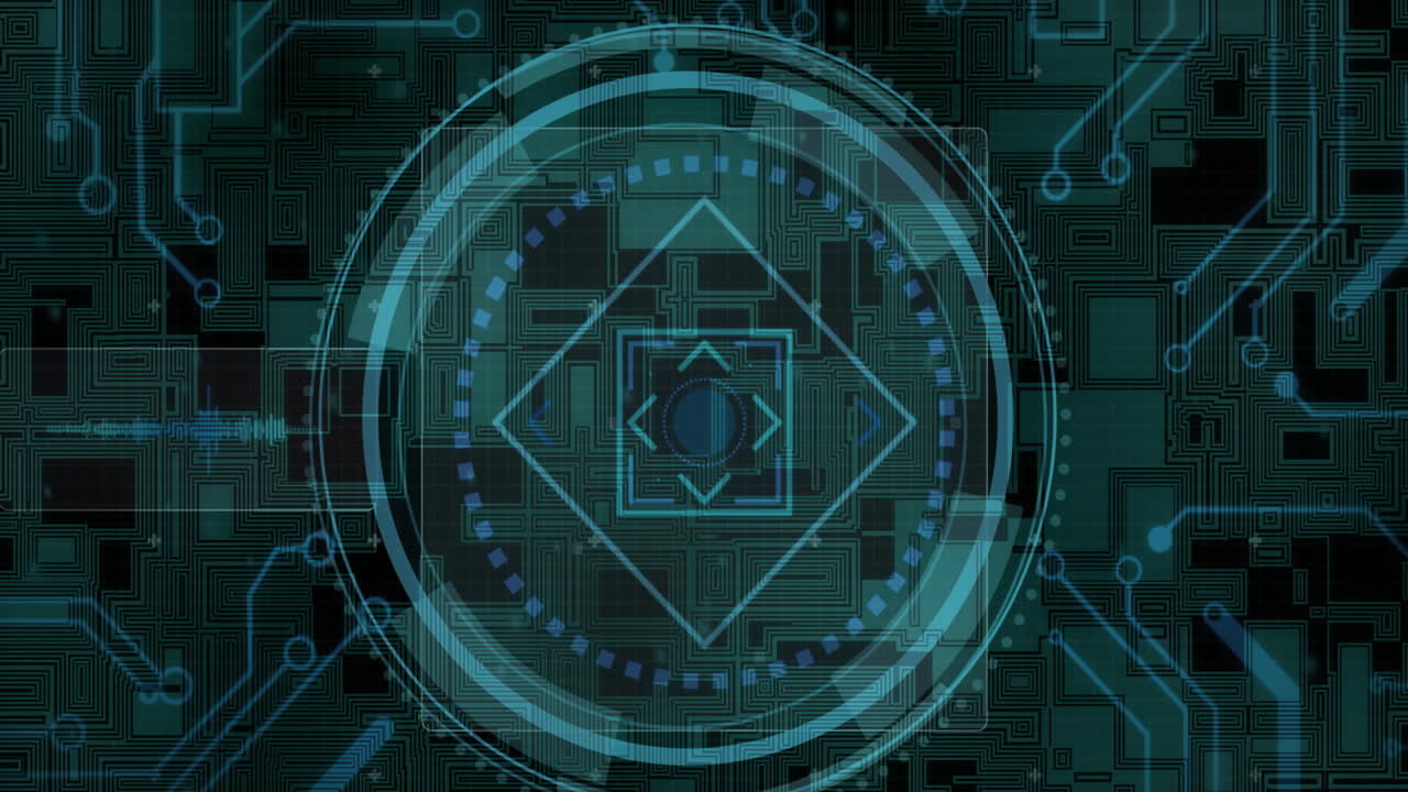 Animation of network of connections over scope scanning