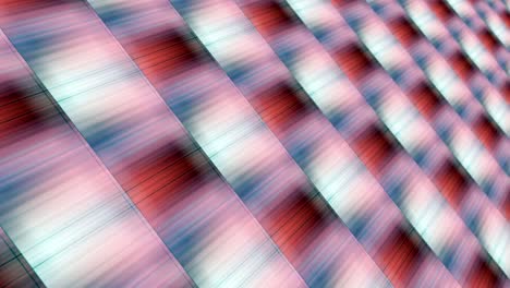 abstract seamless pattern colorful led light patter background composition looping animation. 4k 3d rendering seamless looping mosaic pixelated stripes in multicolored spectrum virtual space.