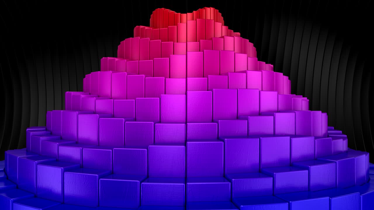 las cajas forman una onda