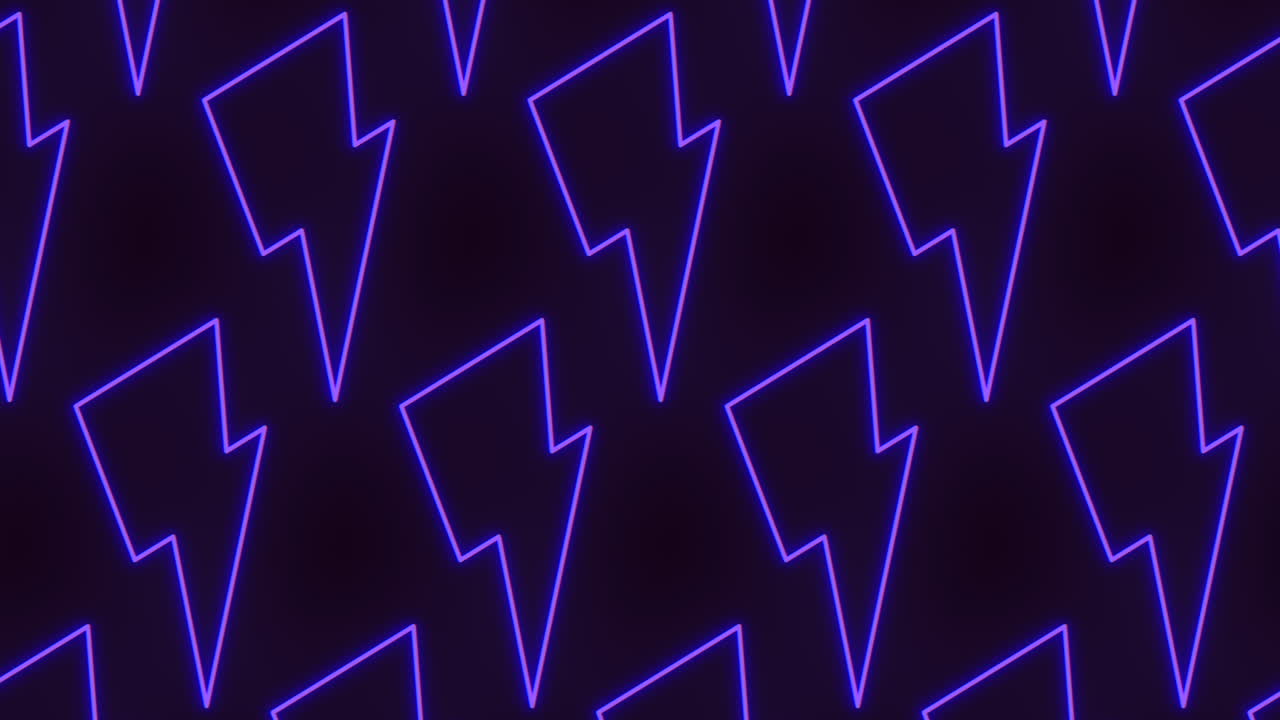 relámpagos azules dinámicos en patrón de zigzag en fondo oscuro