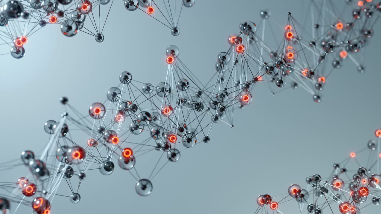 루프 애니메이션 dna 바이러스 코비드, 일러스트레이션 추상 3d 렌더링