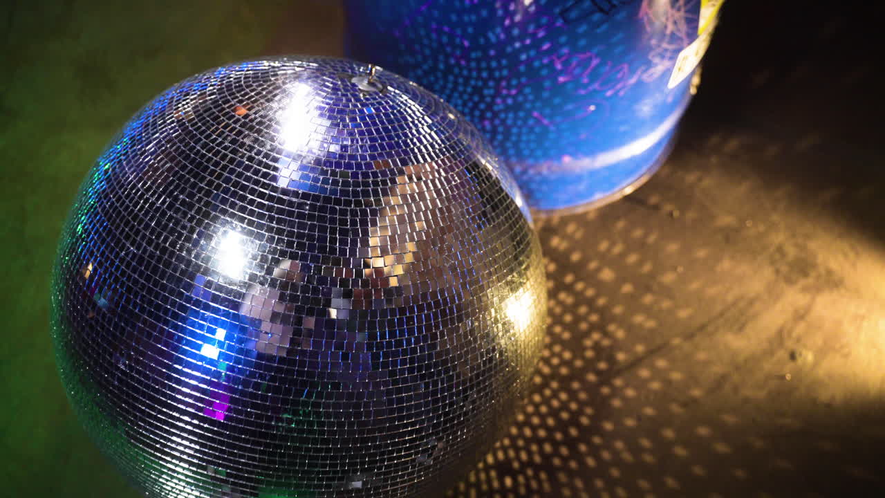 Disco balls on the floor