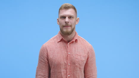 man expressing excitement or anger