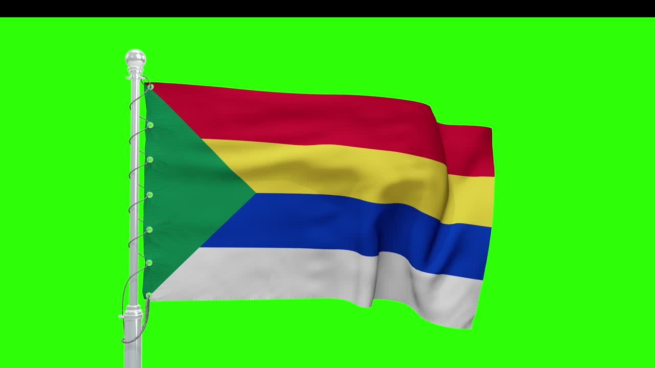 bandera de pantalla verde de la etnia drusa