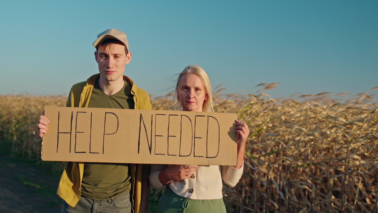 에서 도움을 요청하는 사람들