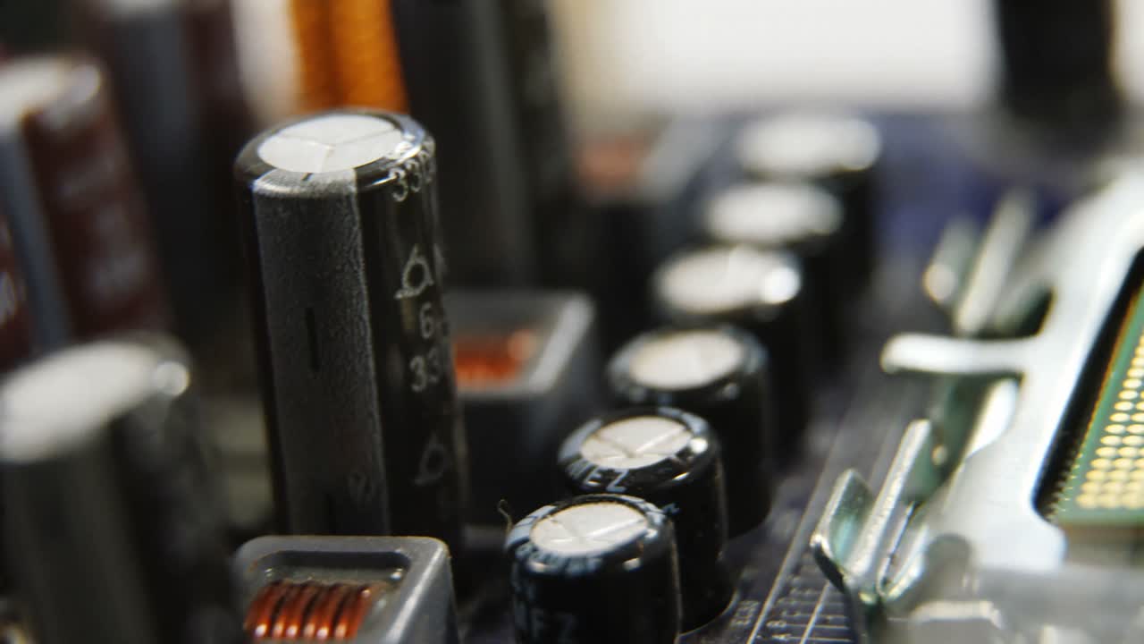 primer plano del chip de la computadora