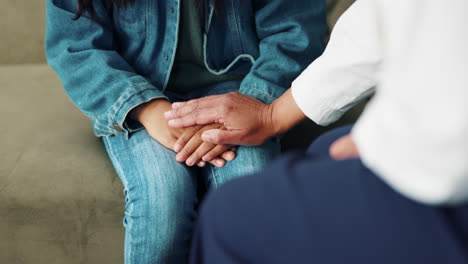 a comforting hand offering support