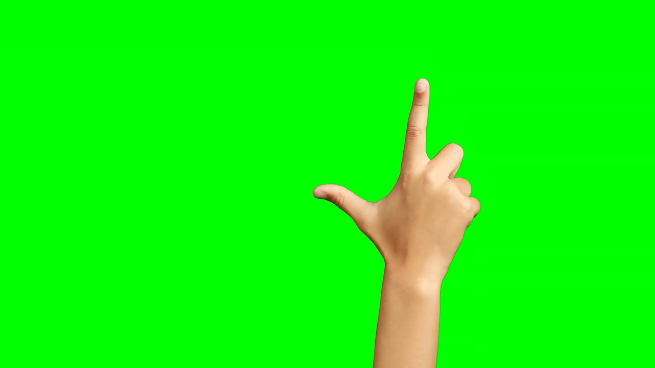 손짓을 하는 아이의 클로즈업