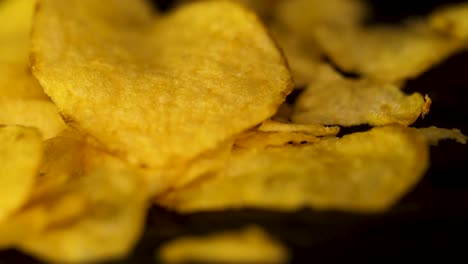 close-up of potato chips