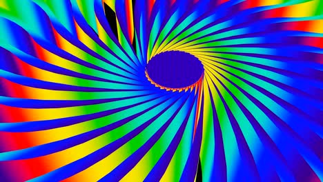 fondo colorido 3d con forma redonda, colores brillantes del arco iris, fondo generado por computadora de renderización 3d