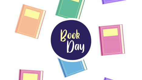 wereldboekdagviering met boekenpatroon