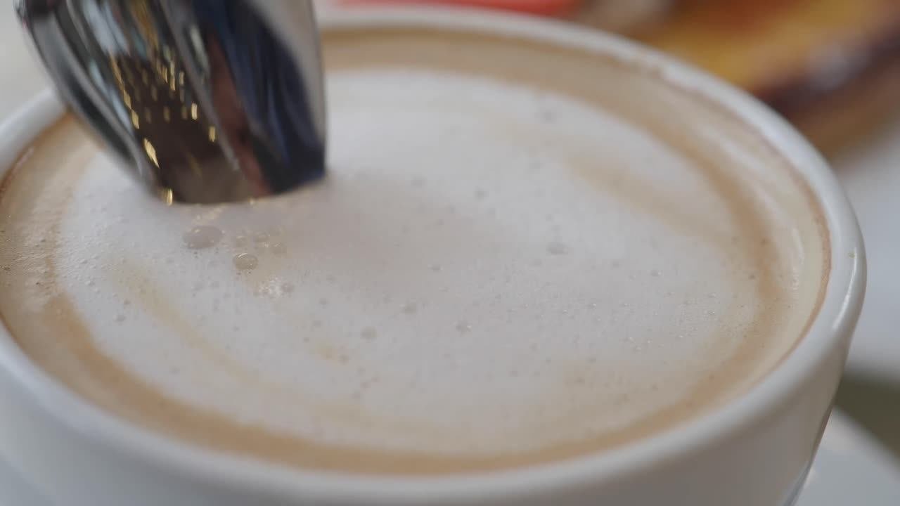Latte with Spoon