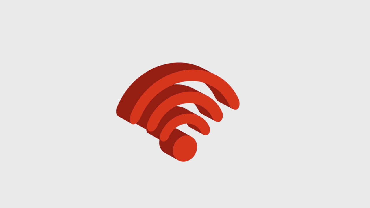icone di rotolamento wifi 3d