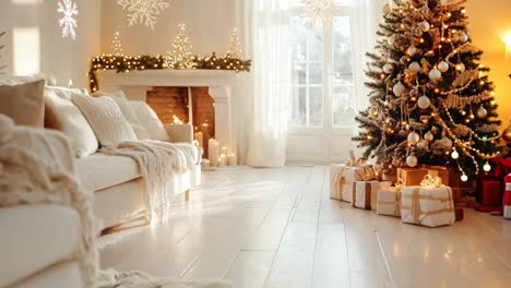 cozy christmas living room decor