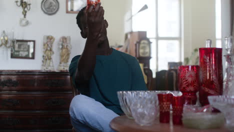 african american man in a store