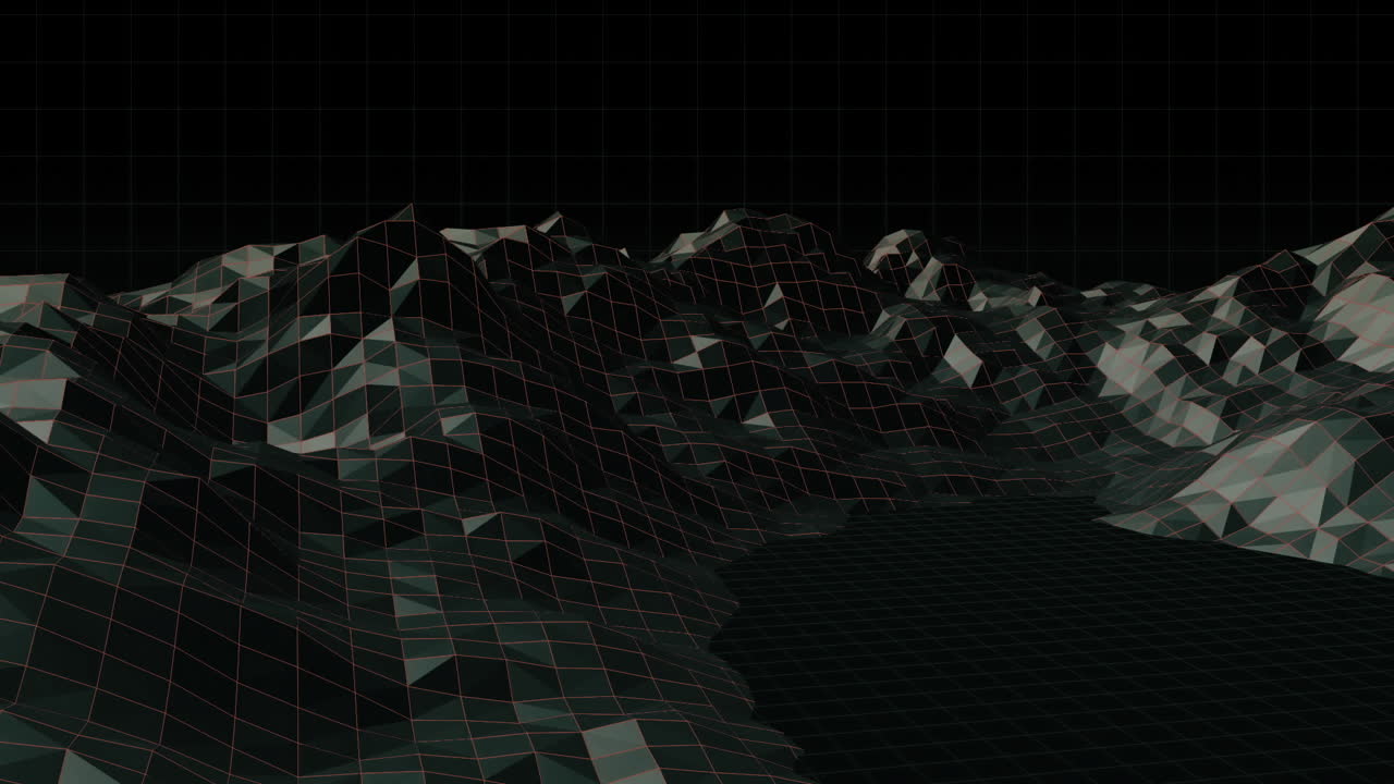 video generado digitalmente de la montaña