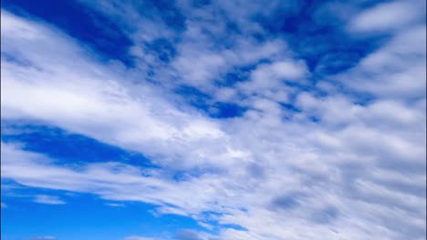 gloomy grey cloudscape transforms into white stratus one. amazing azure sky appears from behind the clouds. low angle view. timelapse.