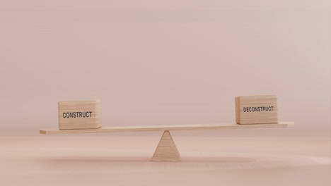 construct and deconstruct balancing on seesaw