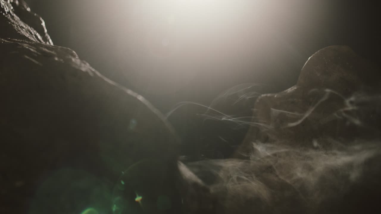 vista desde la montaña de smog hasta la noche