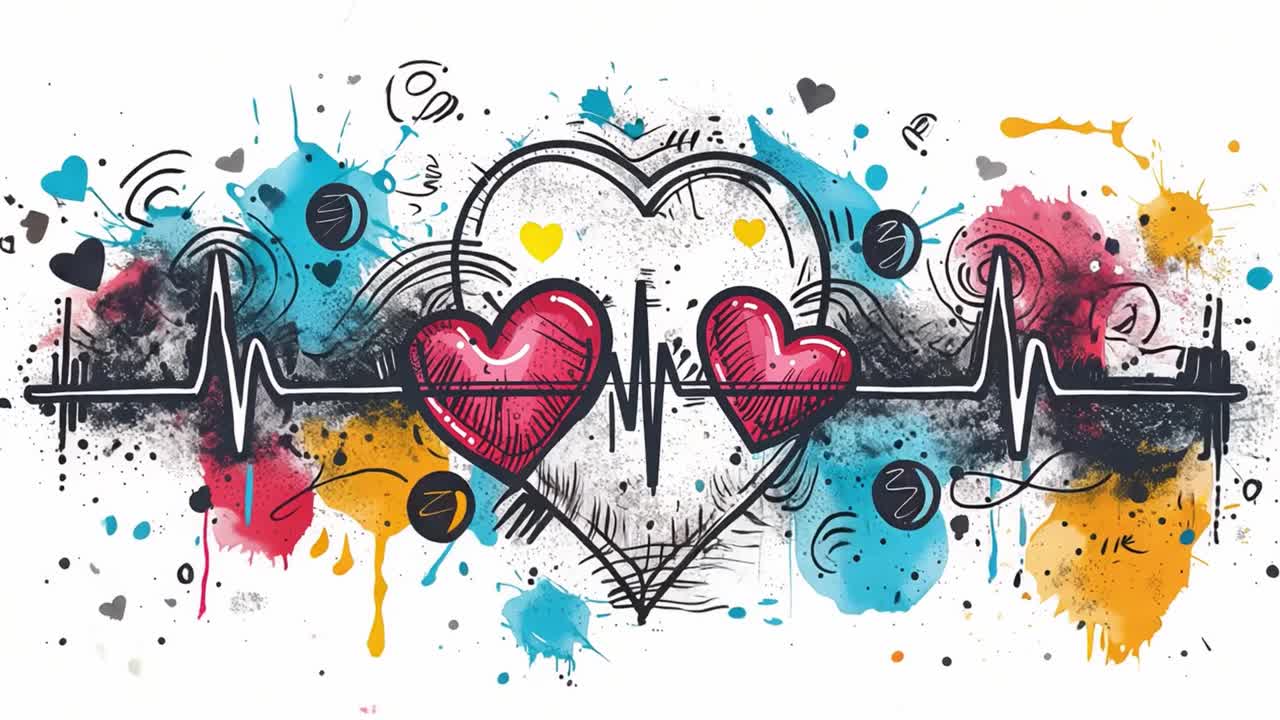 Heartbeat Art Illustration