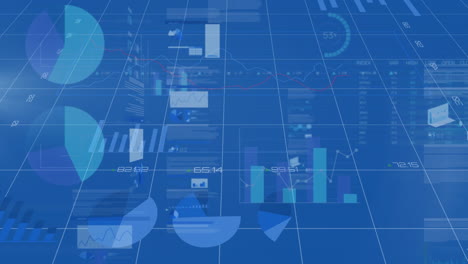 animación de las estadísticas y procesamiento de datos en la red