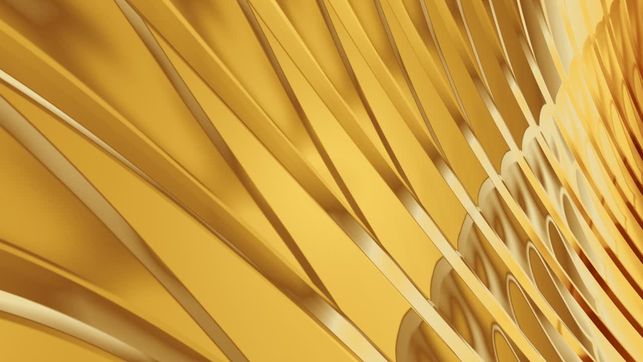 4k 추상 3d 골드 패턴 파동 애니메이션 타일 파동 표면 텍스처와 함께 물체 원활한 루프 그라디언트 배경, 타이틀, vj 루프, 전환, 비즈니스 프레젠테이션을위한 동적 디지털 모션 그래픽
