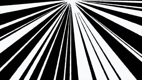 4k comic cartoon super fast speed line from top loop animation black and white background. anime comic speed lines. anime motion background. fast speed line black and white.