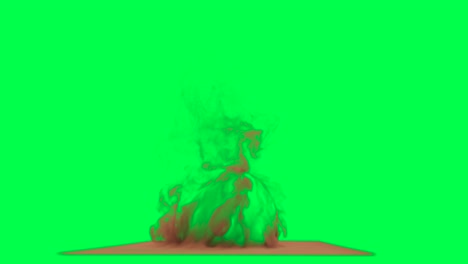 explosion vfx on green screen