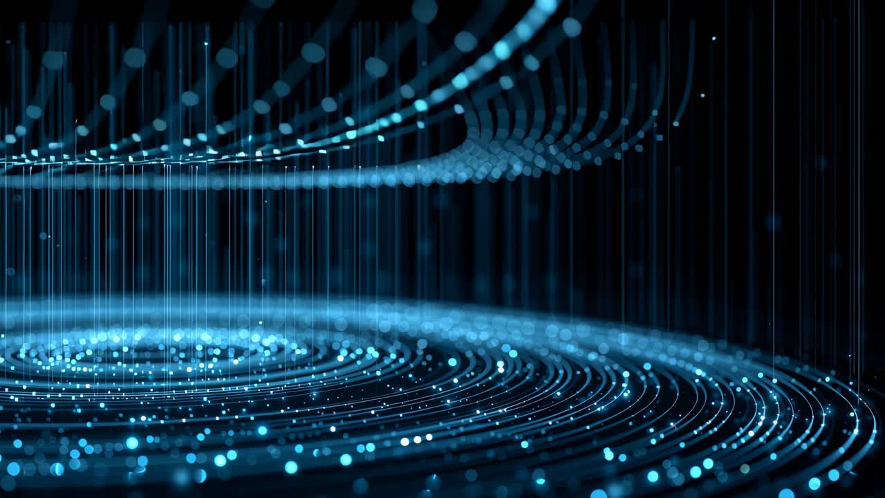Abstract digital data wave background
