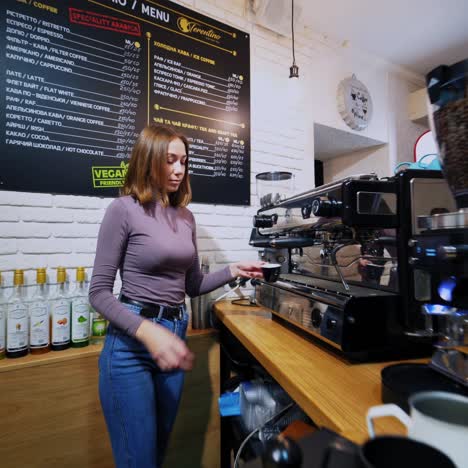 woman offers to taste beverage