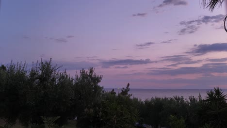 golden hour timelapse mediterranean sea view seaview moving clouds halkidiki summer greece