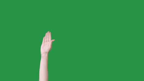 hola, gesto de la princesa, saludo con la mano de la mujer.