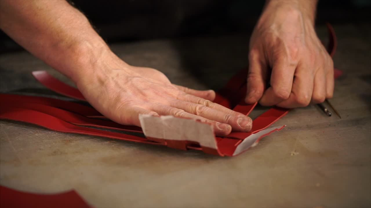 Leatherwork in Progress