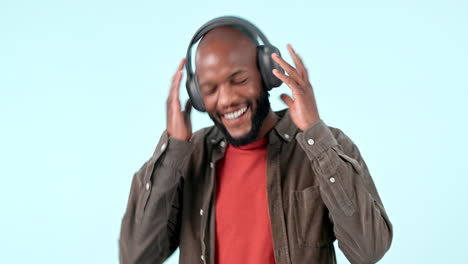 Auriculares,-Baile-O-Hombre-Feliz-Transmitiendo-Música