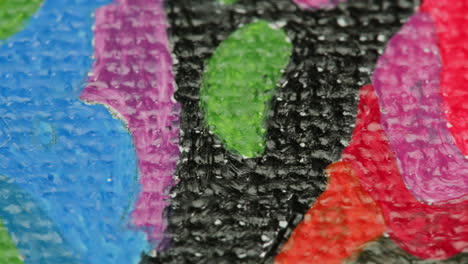 Close-up of Colorful Abstract Painting