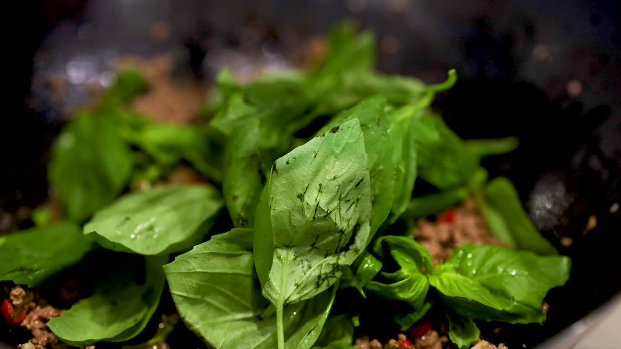 Preparing a Thai Basil Stir-Fry