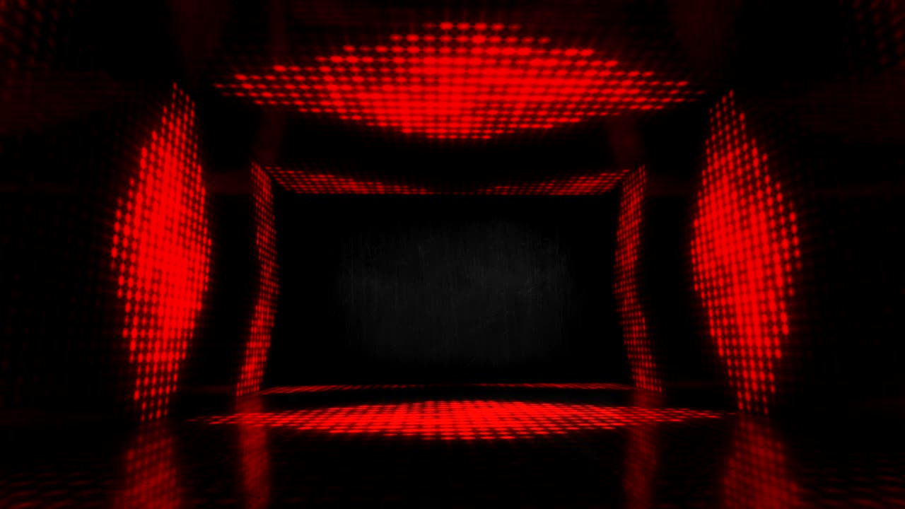 디코 스테이지 리드 라이트 댄스 - 4k 스 비디오 - 루프