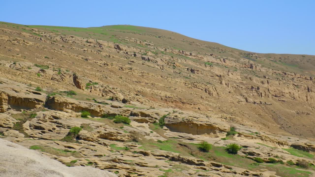 ciudad en las rocas uplistsikhe georgia. enfoque selectivo. naturaleza.