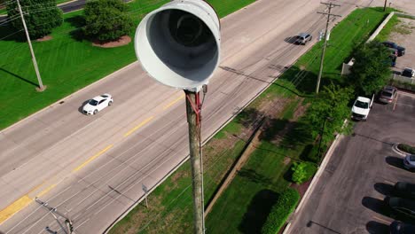 closeup-aerial-of-Emergency-natural-disaster-Siren