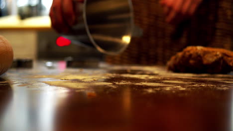 Pouring-flour-on-the-table