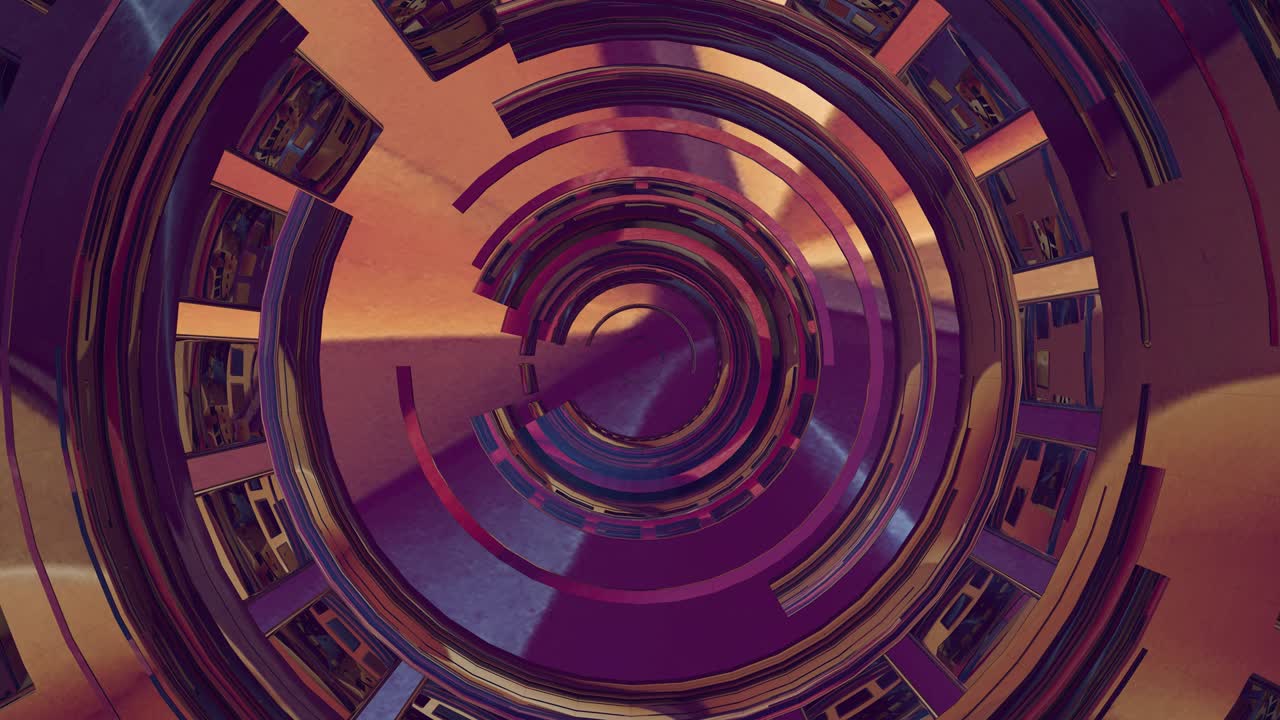 fondo con una espiral futurista haciendo un patrón.